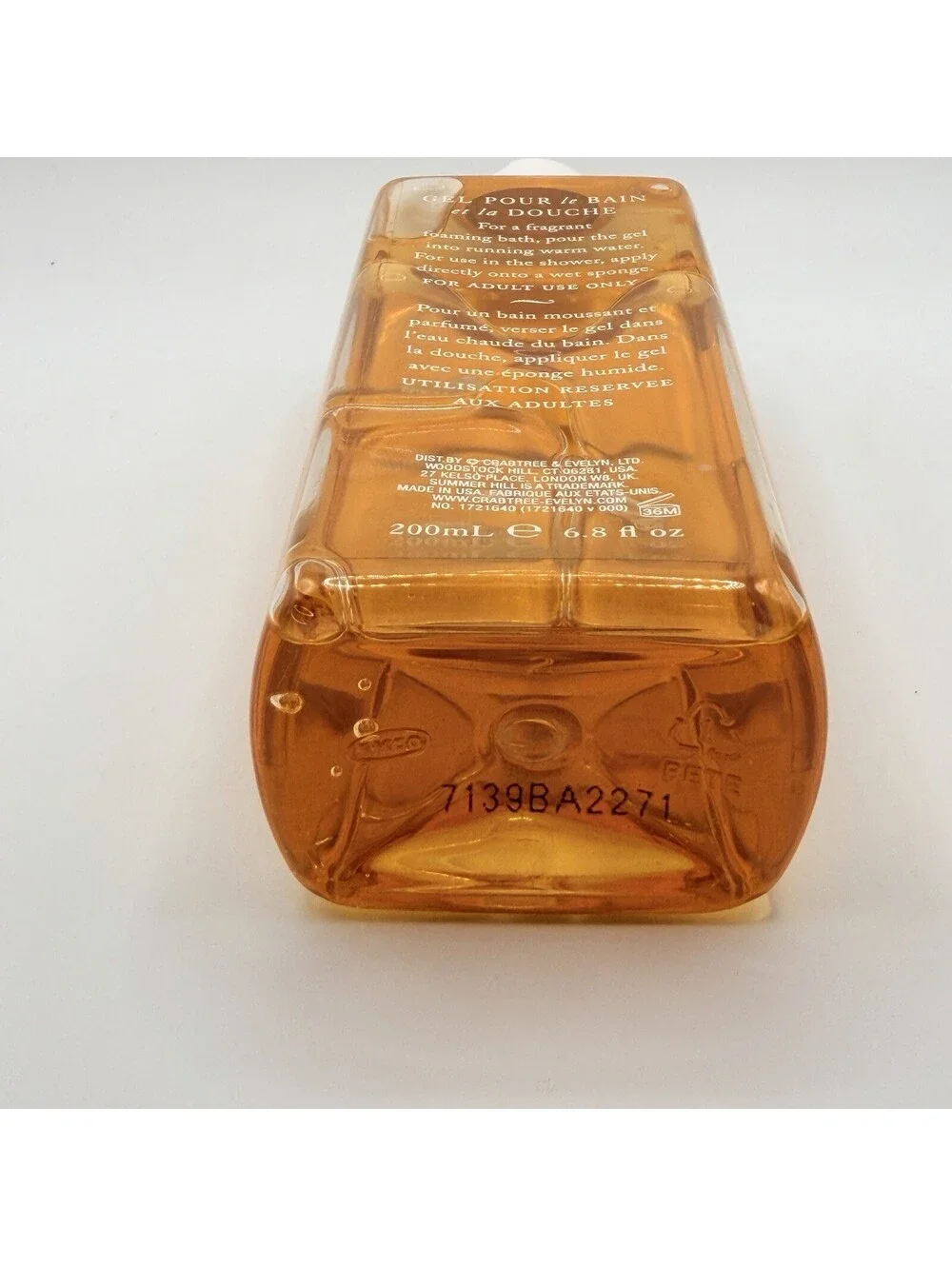 Crabtree & Evelyn SUMMER HILL Bath & Shower Gel Body Wash 6.8 oz